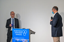 Prof. Christoph Weder und Jörg Güttinger